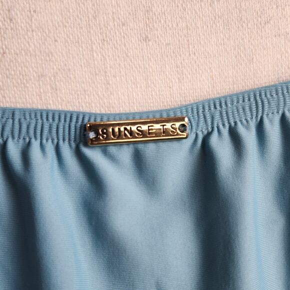 New Sunsets Taylor Tankini Top 40G/38H Ocean Blue Sustainable Swimwear Pool NWT - Picture 5 of 8